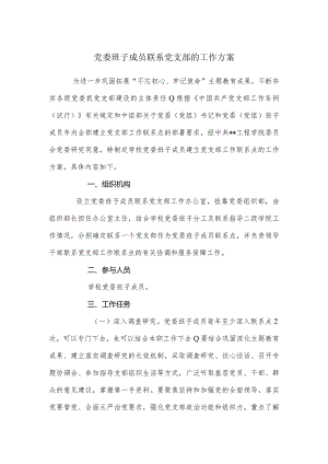 党委班子成员联系党支部的工作方案.docx