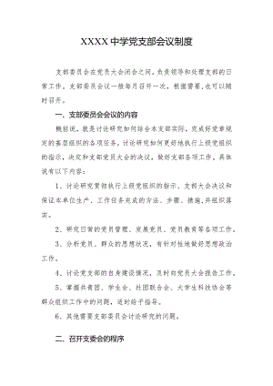 中学党支部会议制度.docx
