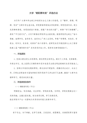 大学优秀学生评选办法方案.docx