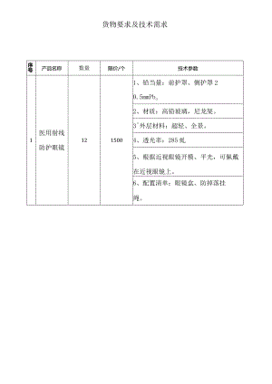 货物要求及技术需求.docx