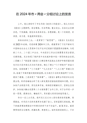 在2024年市“两会”分组讨论上的发言.docx