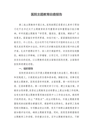 医院主题教育自查报告.docx