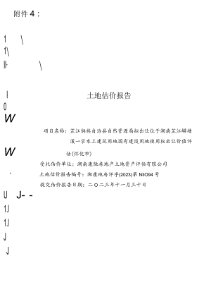 湖南发展：土地估价报告.docx