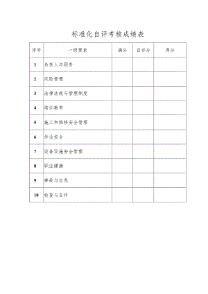 标准化自评考核成绩表.docx