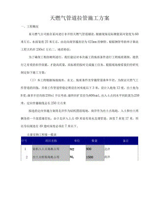 天燃气管道拉管施工方案.docx