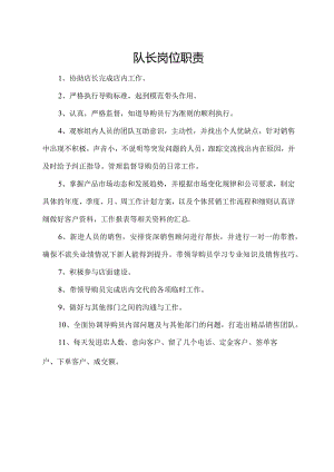 队长岗位职责.docx