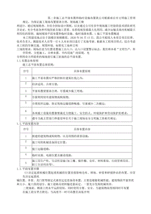 施工总平面布置和临时设施布置技术标.docx