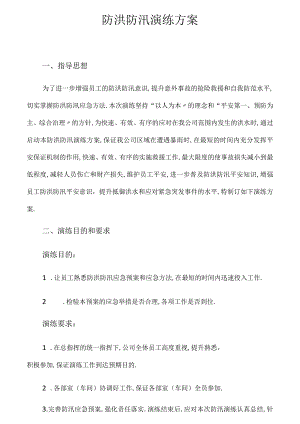 防洪应急演练方案.docx