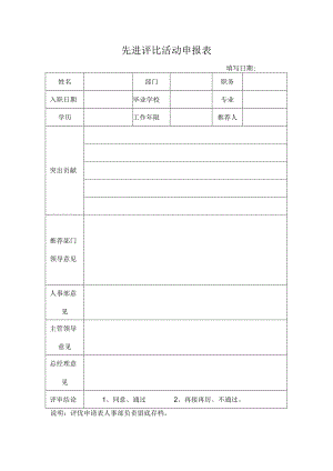 先进评比活动申报表.docx