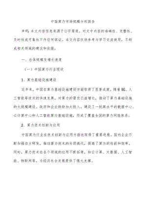 中国算力市场规模分析报告.docx