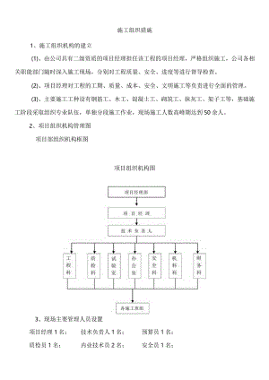 施工组织机构(城镇).docx