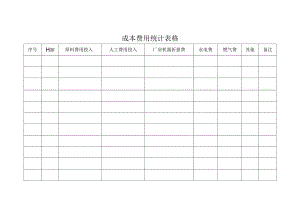成本费用统计表格.docx