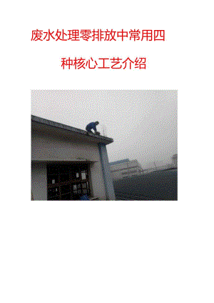 废水处理零排放中常用四种核心工艺介绍.docx