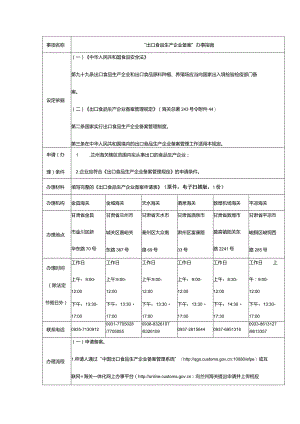 “出口食品生产企业备案”办事指南.docx