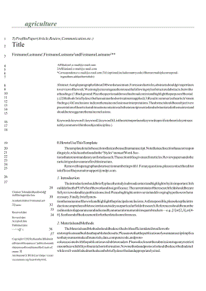 MDPI期刊《Agriculture》论文投稿模板.docx