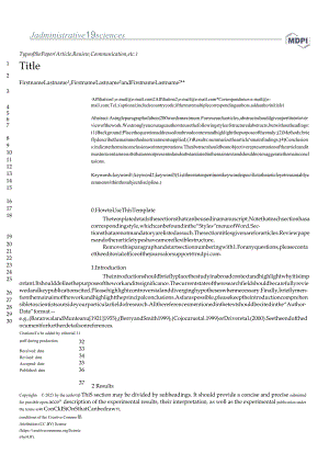 MDPI期刊《AdministrativeSciences》论文投稿模板.docx