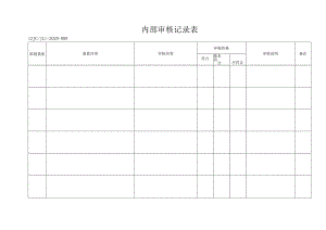 88内部审核检查记录表.docx