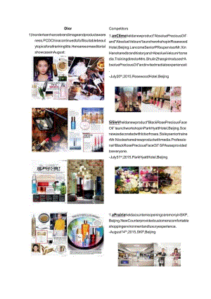 Dior化妆品系列杂志剪报及竞品社论展示事件总结资料[英文版].docx