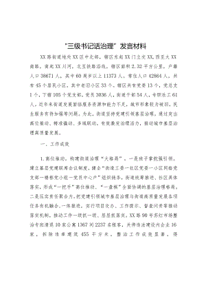 “三级书记话治理”发言材料.docx