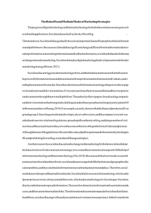 TheRoleofSocialMediainModernMarketingStrategies.docx