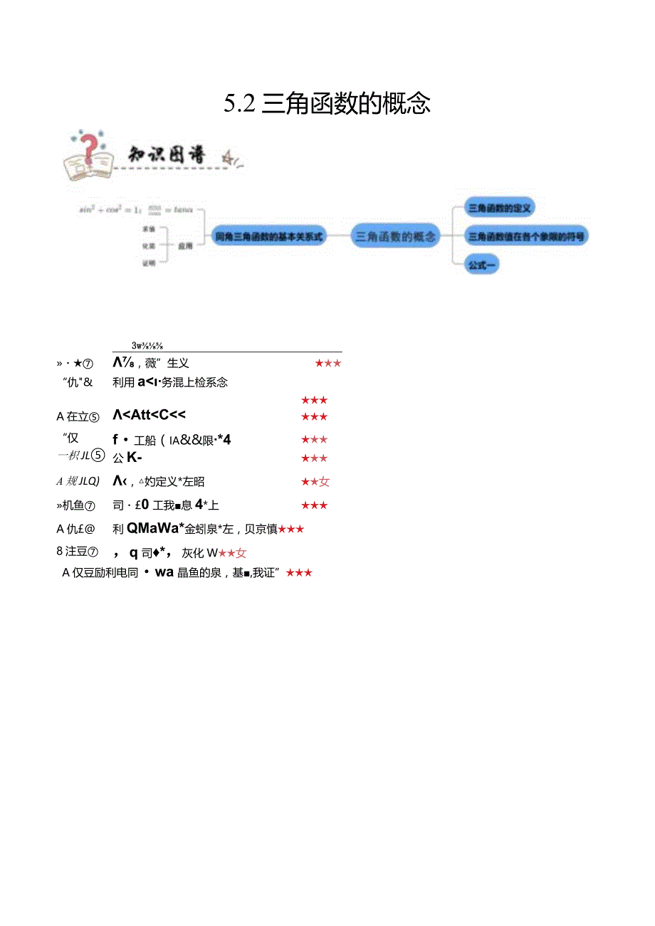 5.2三角函数的概念(解析版).docx_第1页