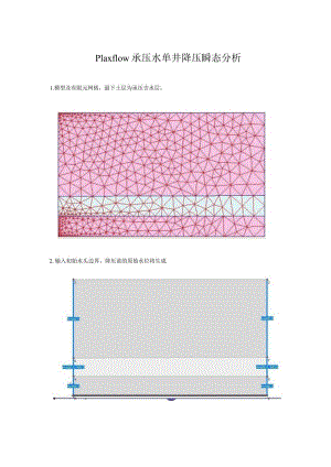 Plaxflow承压水单井降压瞬态分析.docx