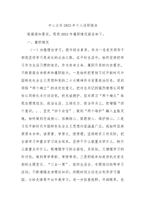 中心主任2023年个人述职报告.docx