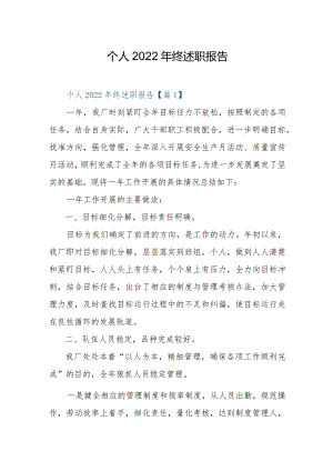 个人2022年终述职报告.docx
