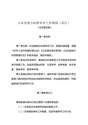 山东省地方标准审评工作细则（试行）.docx