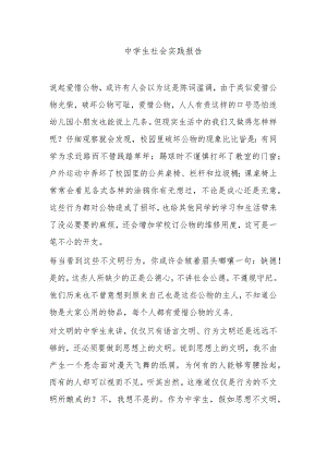中学生社会实践报告5.docx