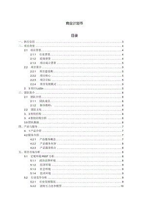 商业计划书模板（非遗方向）.docx