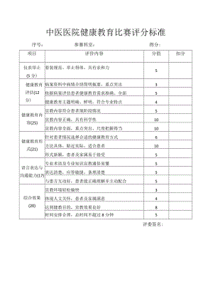 中医健康教育比赛评分标准.docx