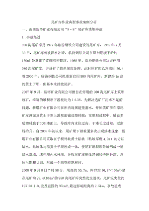 尾矿库作业典型事故案例分析.docx