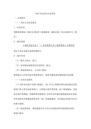 尾矿作业岗位应急管理.docx