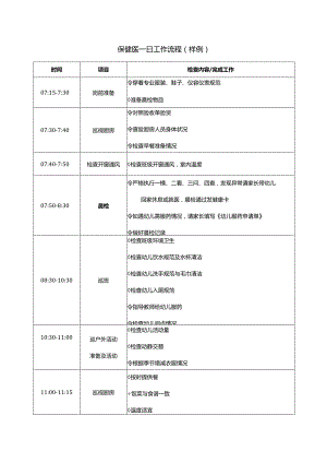 保健医一日工作流程（样例）.docx