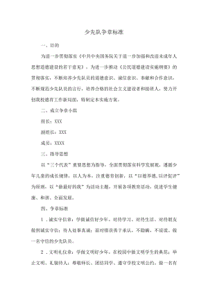少先队争章标准.docx
