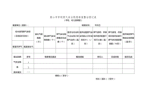 唐山市学校燃气安全隐患排查整治登记表.docx
