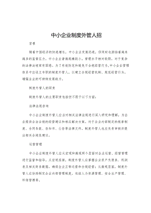 中小企业制度外管人招.docx