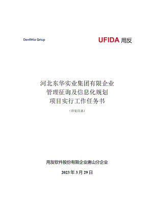 东华管理咨询项目实施任务书.docx
