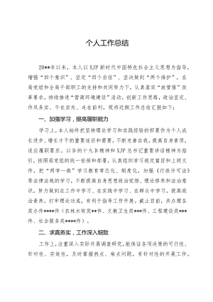 个人工作总结.docx