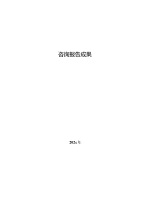 咨询成果报告模板.docx