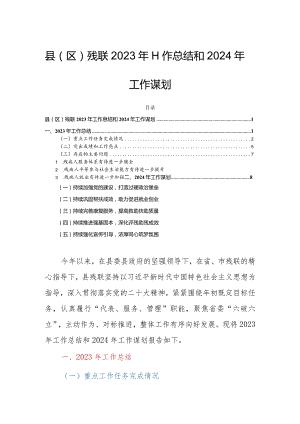 县（区）残联2023年工作总结和2024年工作谋划.docx