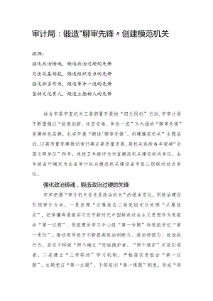 审计局：锻造“聊审先锋”创建模范机关.docx