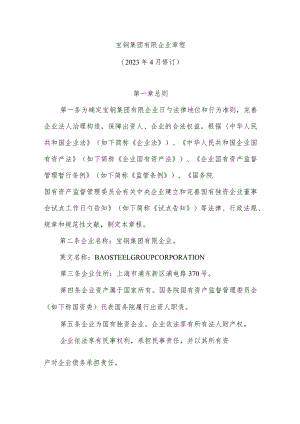 宝钢集团章程完全解析.docx