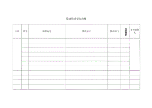 安全隐患排查台账（附排查表）.docx