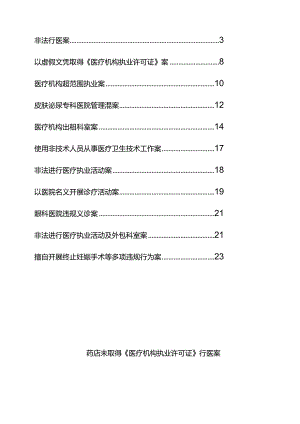 医疗机构卫生执法案例选编详细.docx