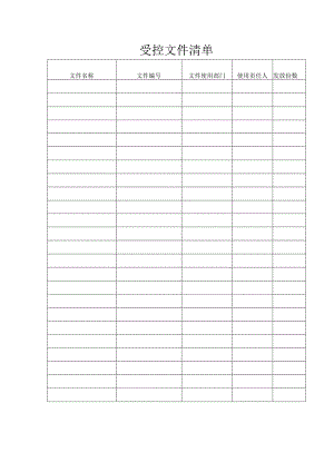 受控文件清单.docx