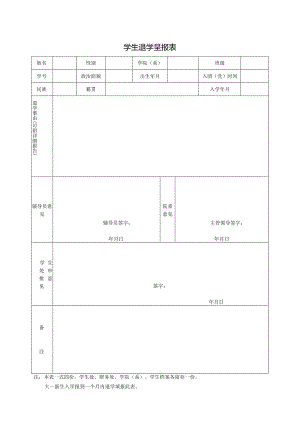 学生退学呈报表.docx