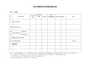 学生档案材料归档情况登记表格.docx