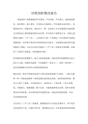 对照剖析整改报告.docx
